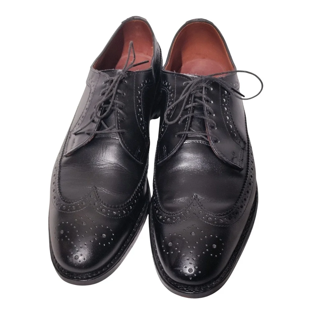 Allen Edmonds McGregor Black Leather Shoes Sz 9D